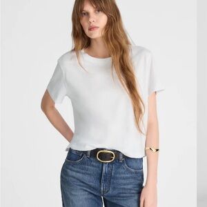 Madewell The Easy Crop Crewneck Tee in Soft Slub